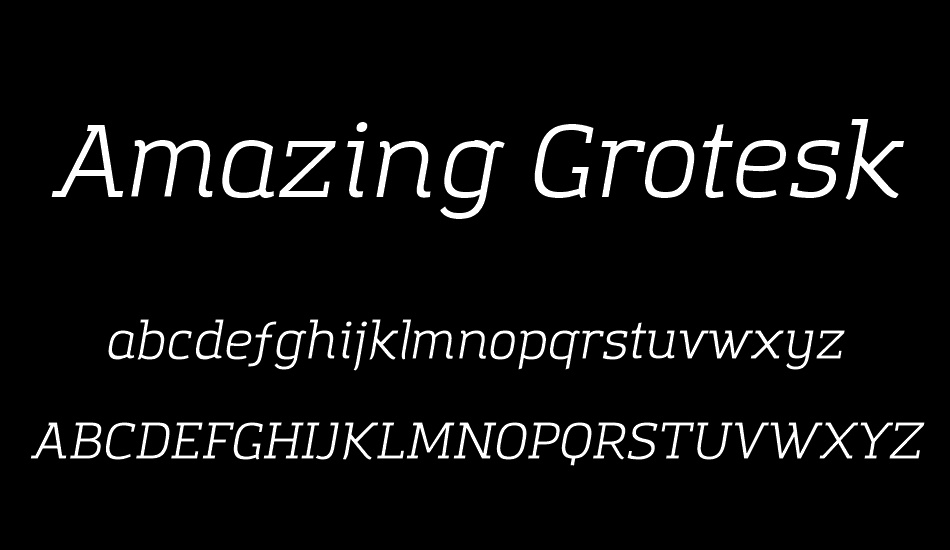 Amazing Grotesk font