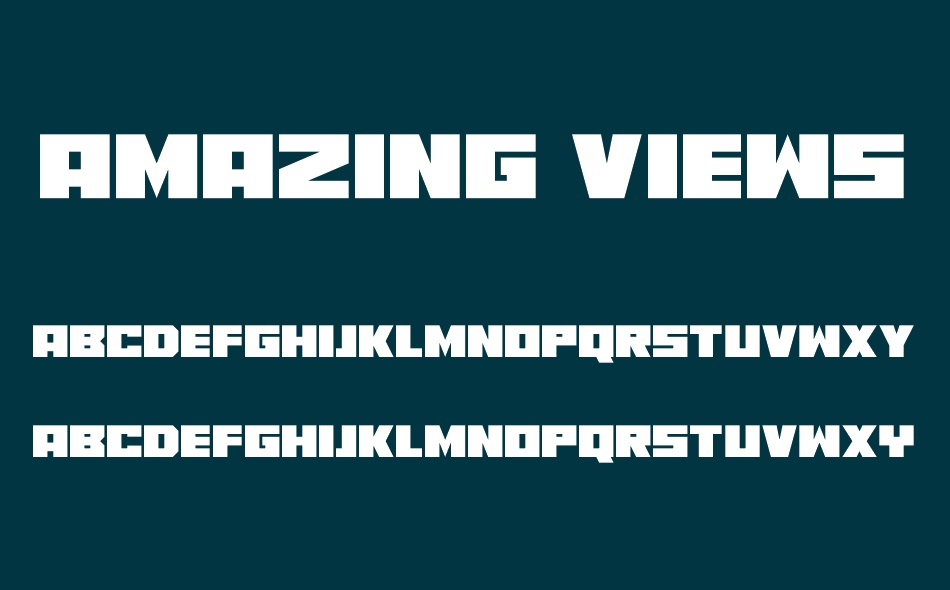 Amazing Views font