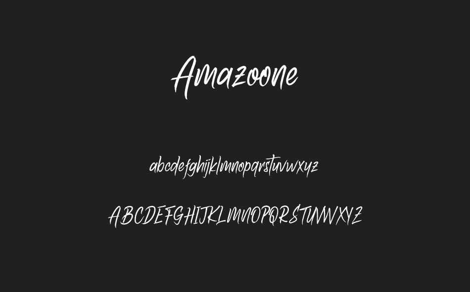Amazoone font