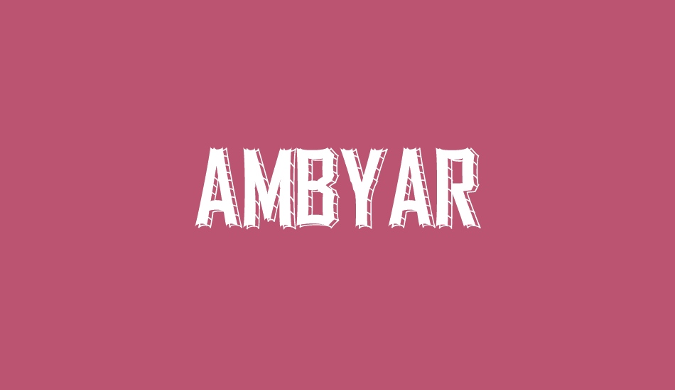 Ambyar font big