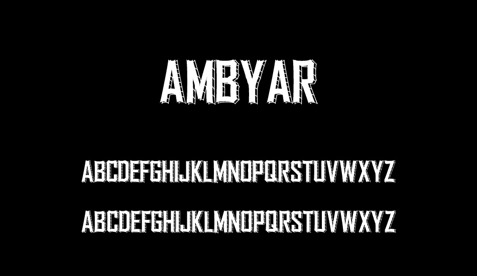 Ambyar font