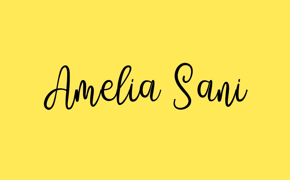 Amelia Sani font big