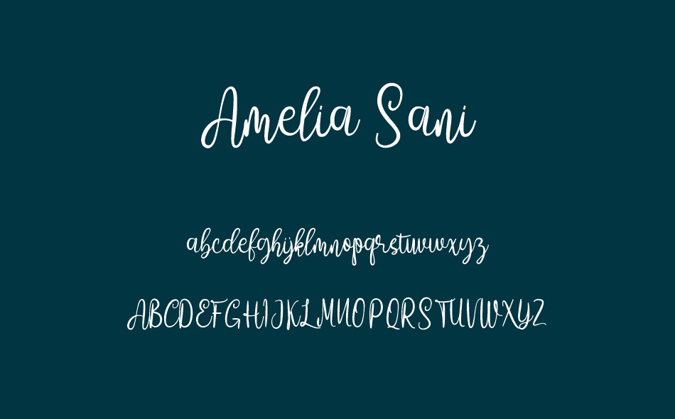 Amelia Sani font