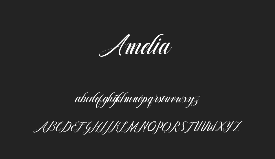 Amelia font