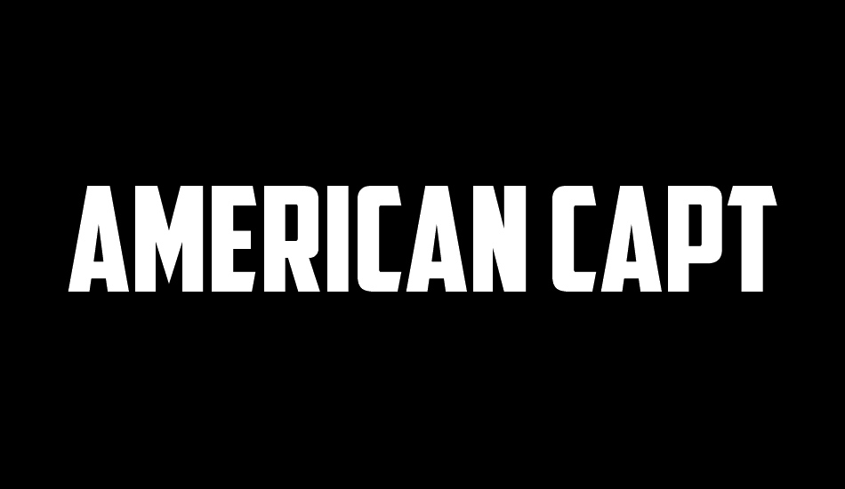 American Captain font big