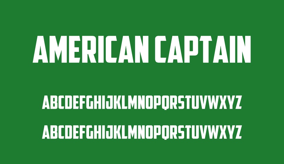 American Captain font