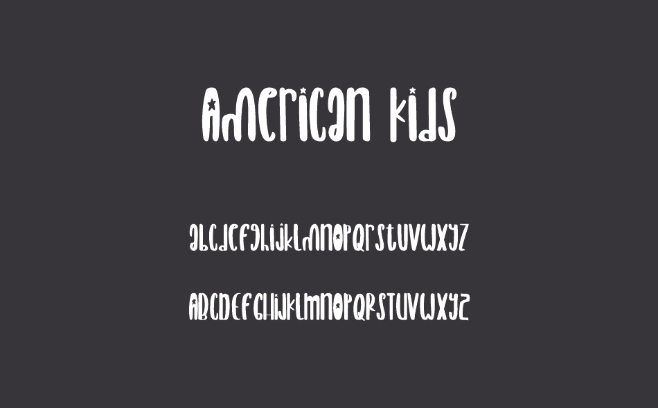 American Kids font