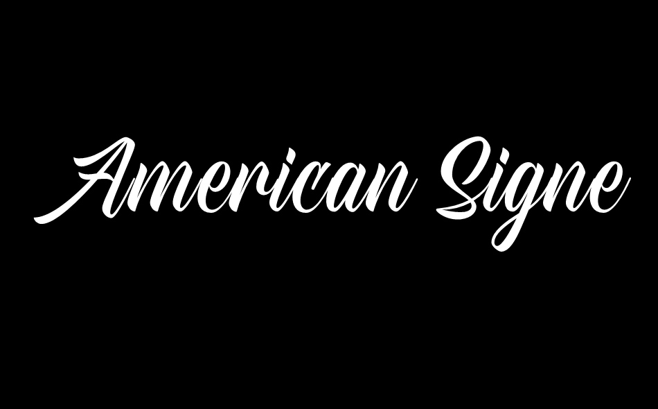 American Signer font big