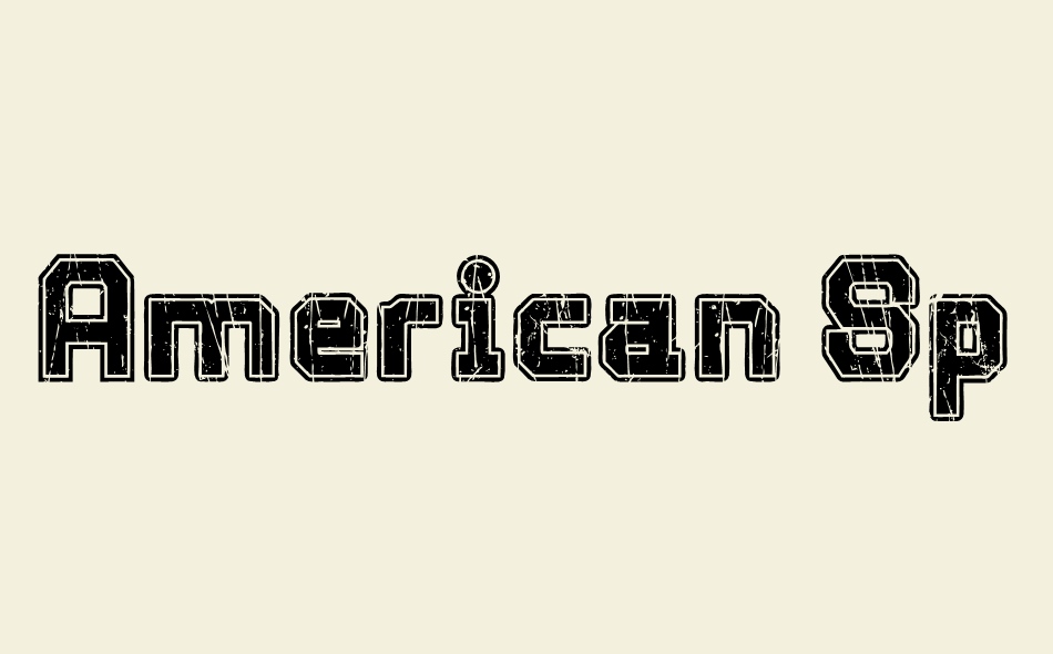 American Sporty font big