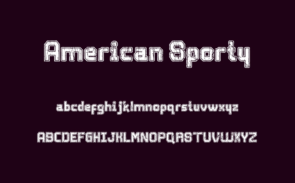 American Sporty font