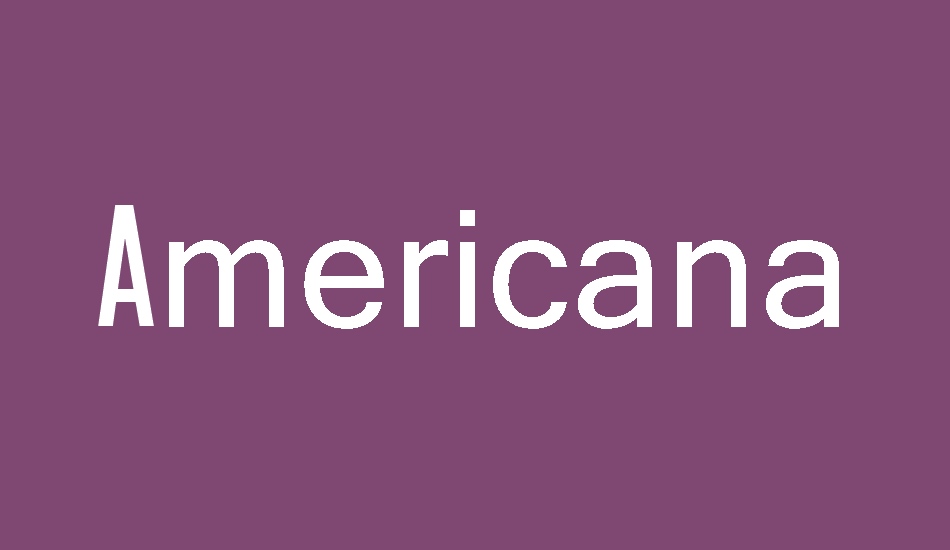 Americana font big