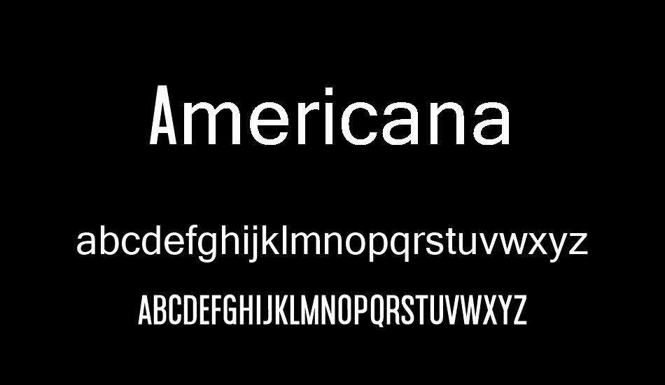 Americana font