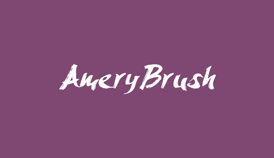 AmeryBrush font big