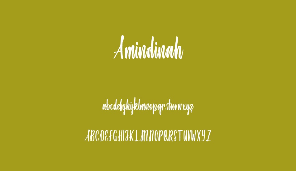 Amindinah font