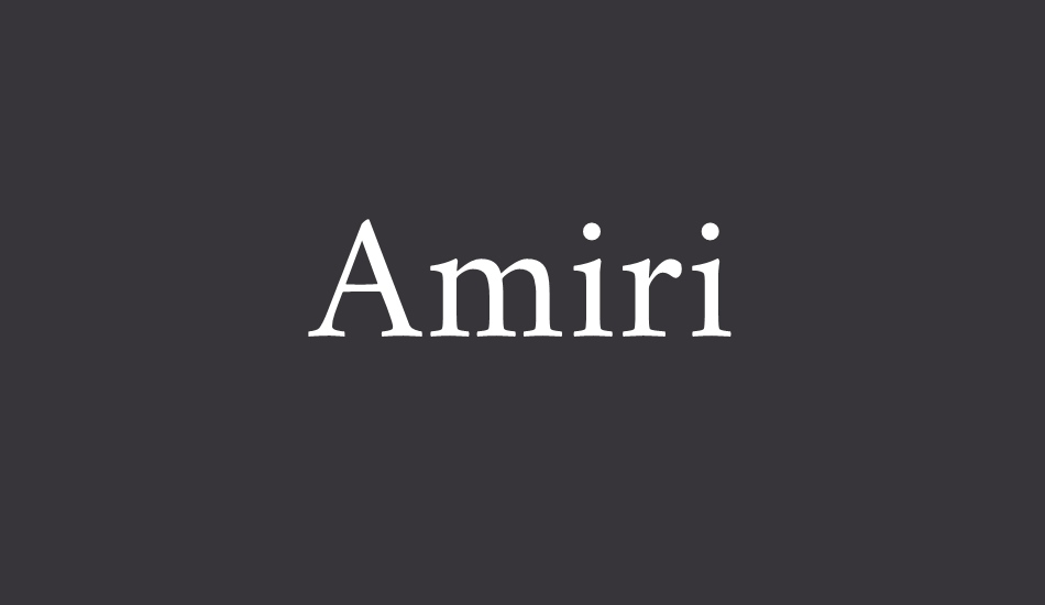 amiri font big