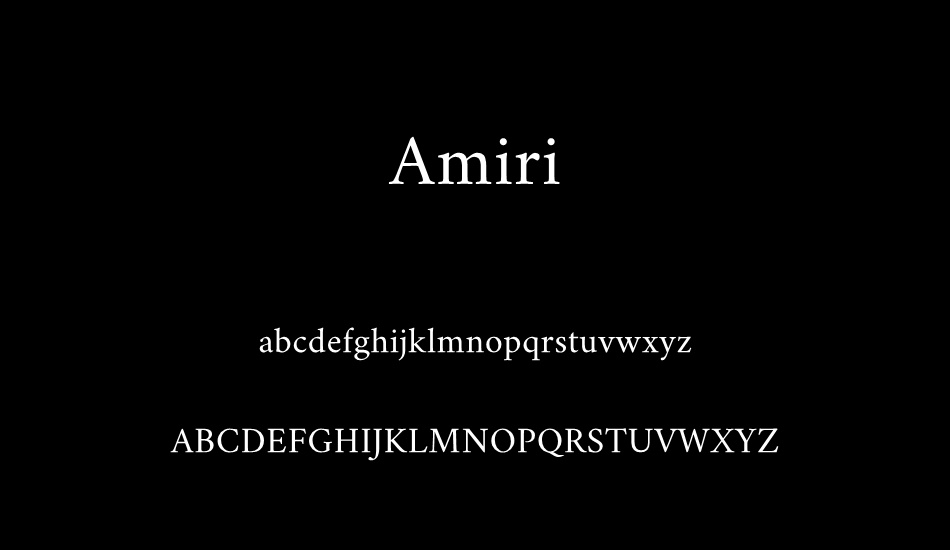 amiri font