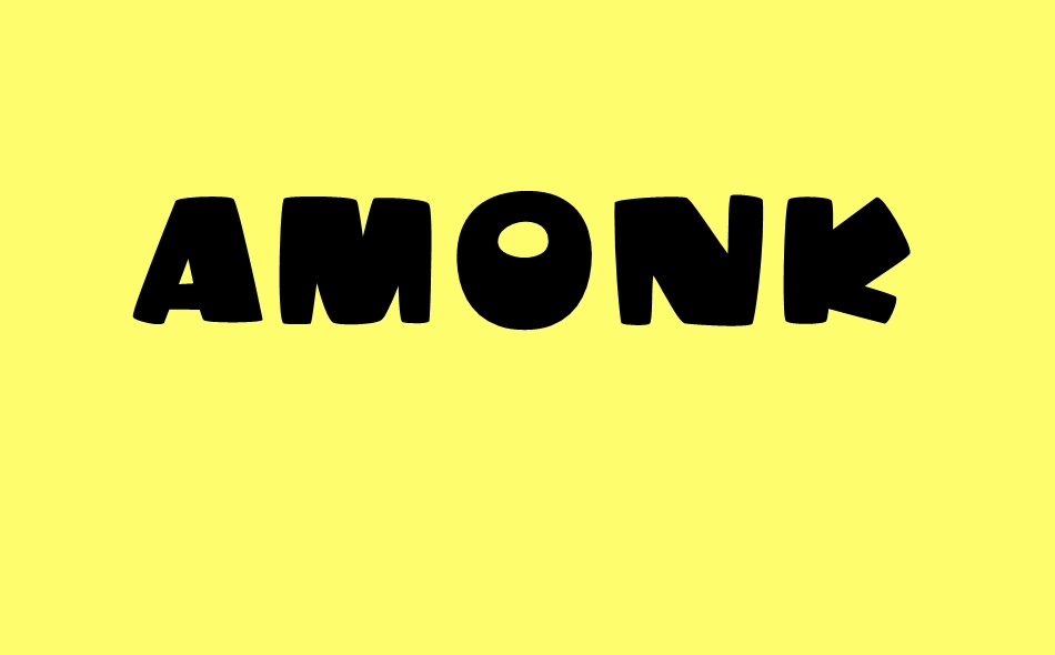 Amonk font big