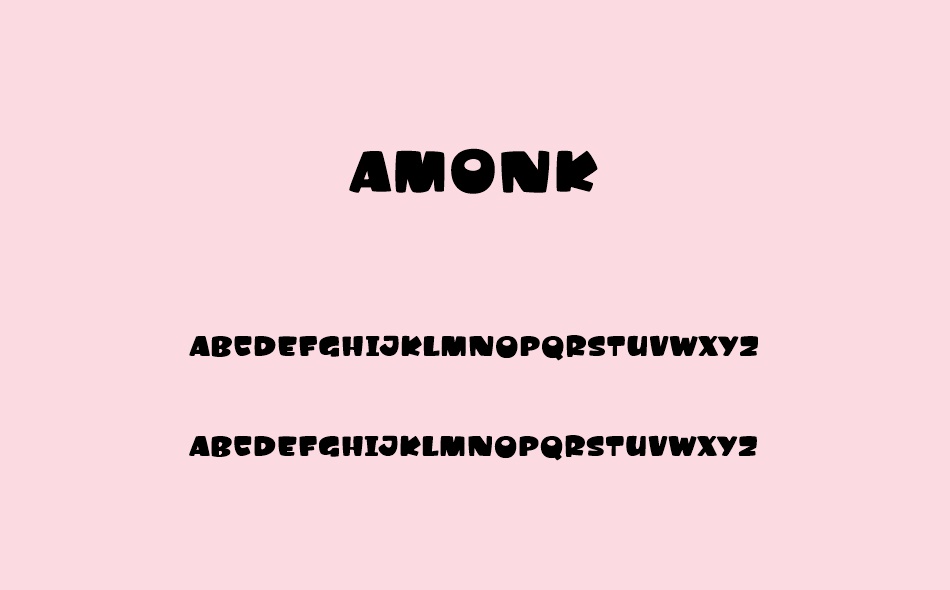 Amonk font