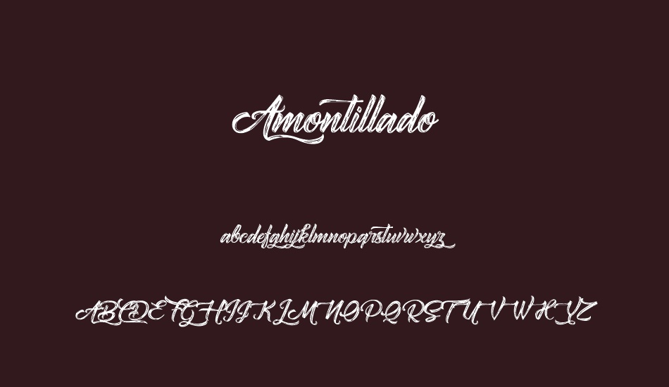Amontillado font