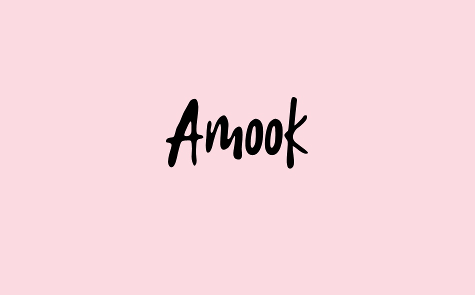 Amook font big