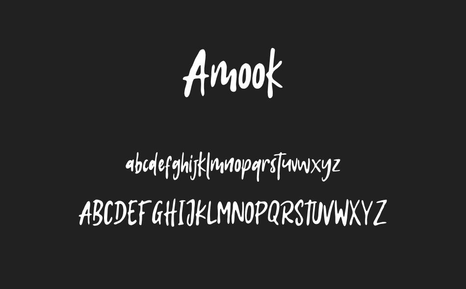 Amook font