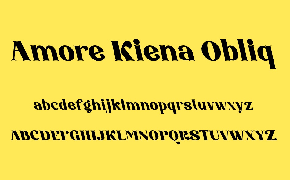 Amore Kiena font