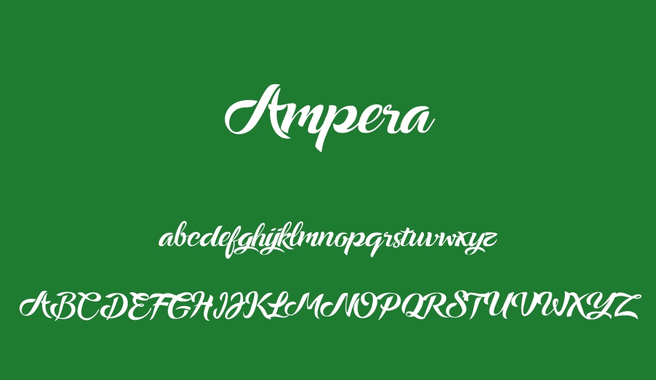 Ampera font