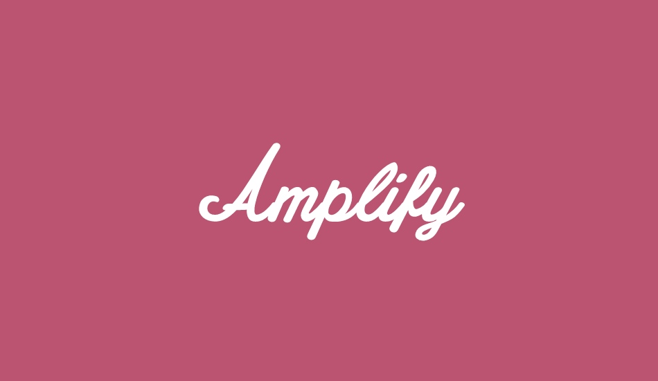 Amplify Personal Use Only font big