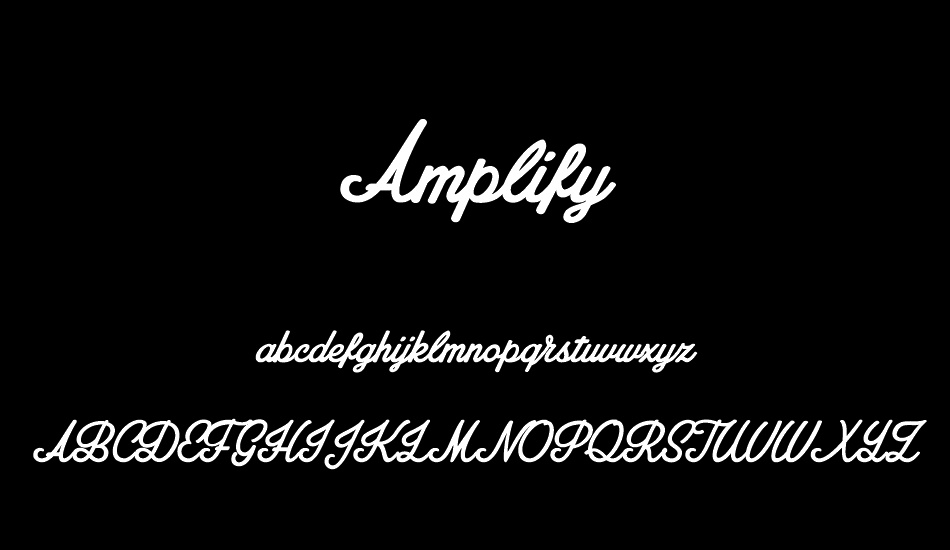 Amplify Personal Use Only font