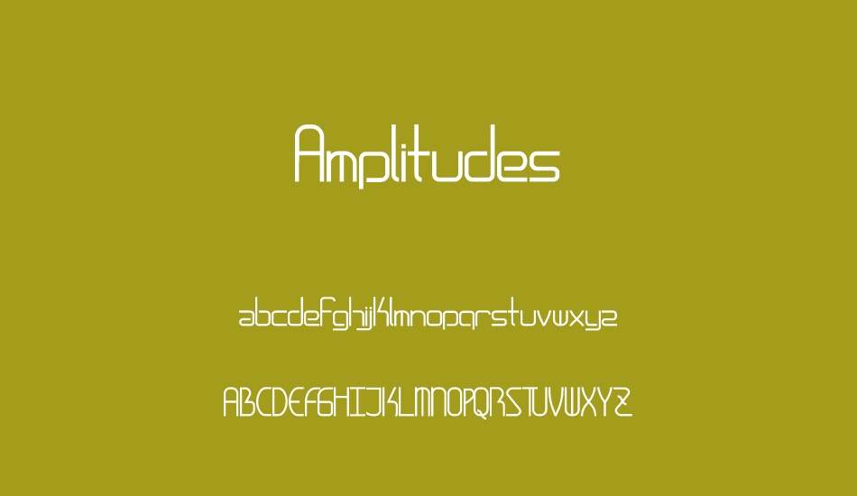 Amplitudes font