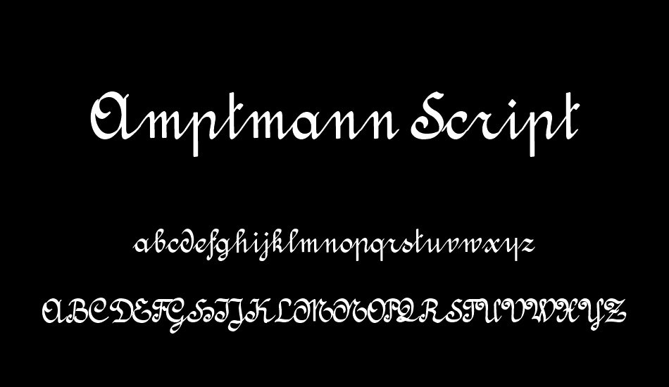 Amptmann Script font