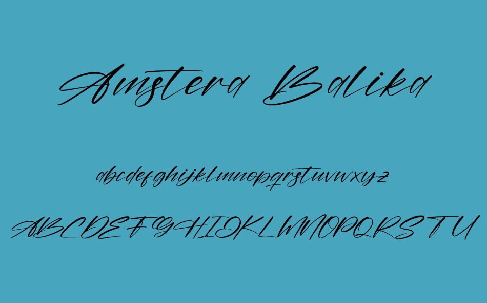 Amstera Balika font