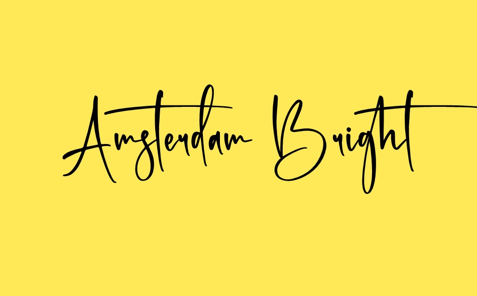 Amsterdam Bright font big