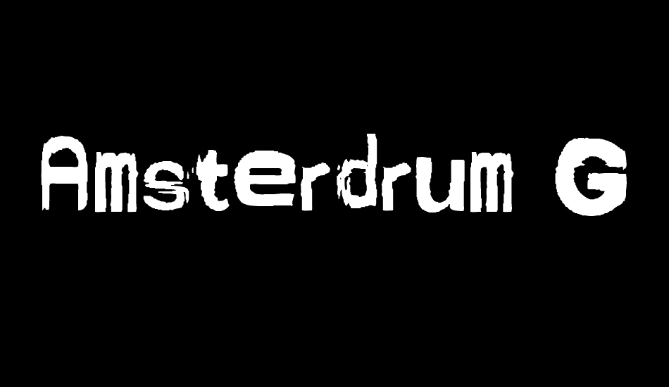 Amsterdrum Grotesk font big