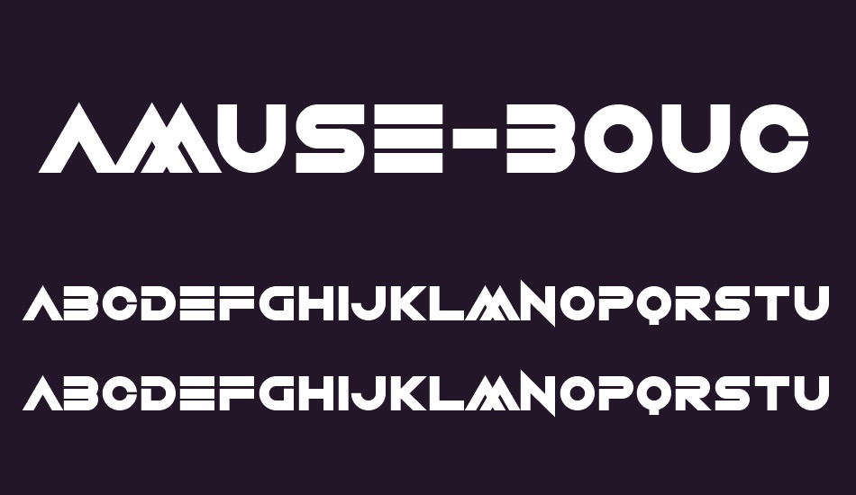 Amuse-Bouche font