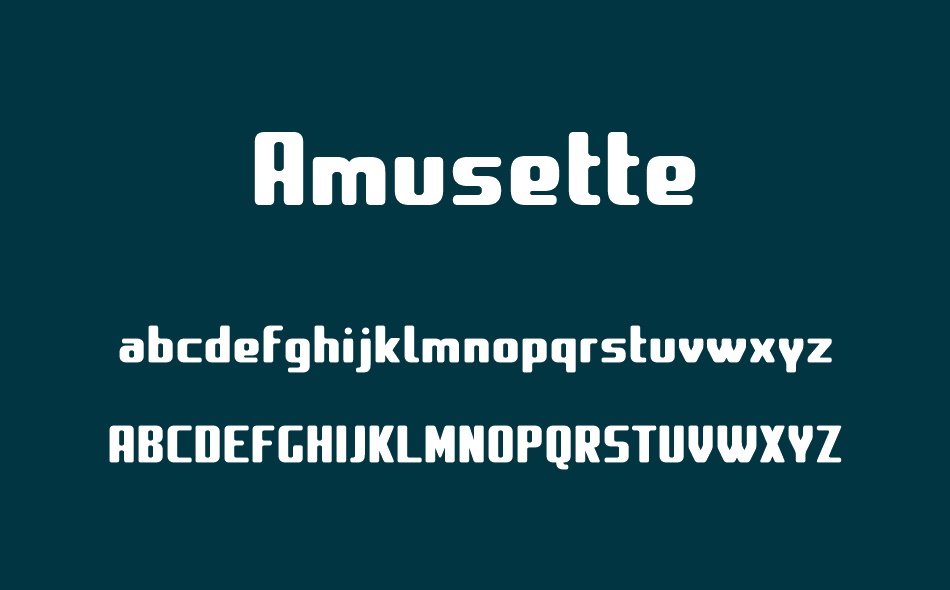 Amusette font