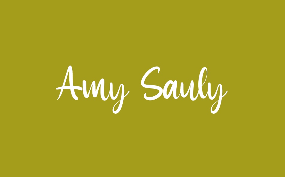 Amy Sauly font big