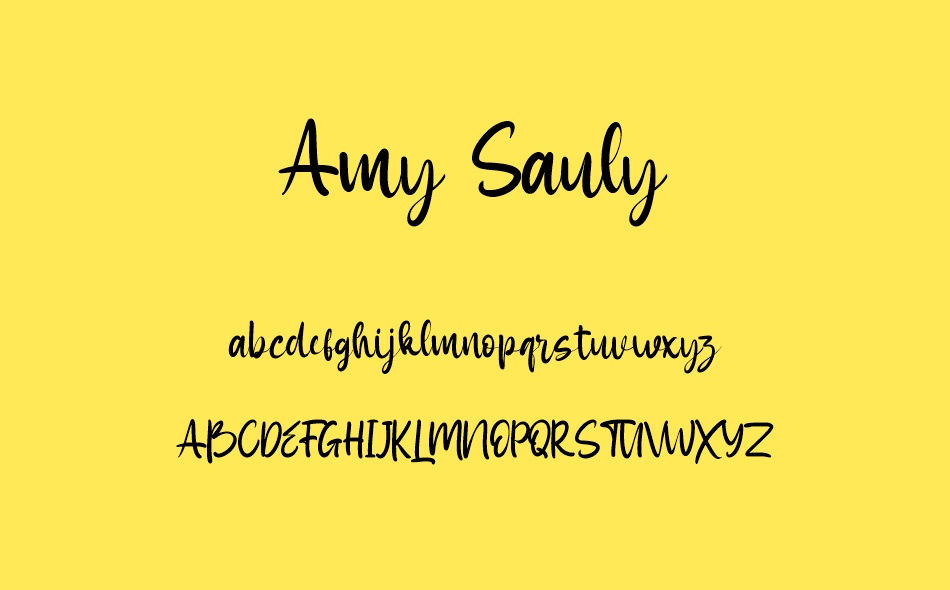 Amy Sauly font