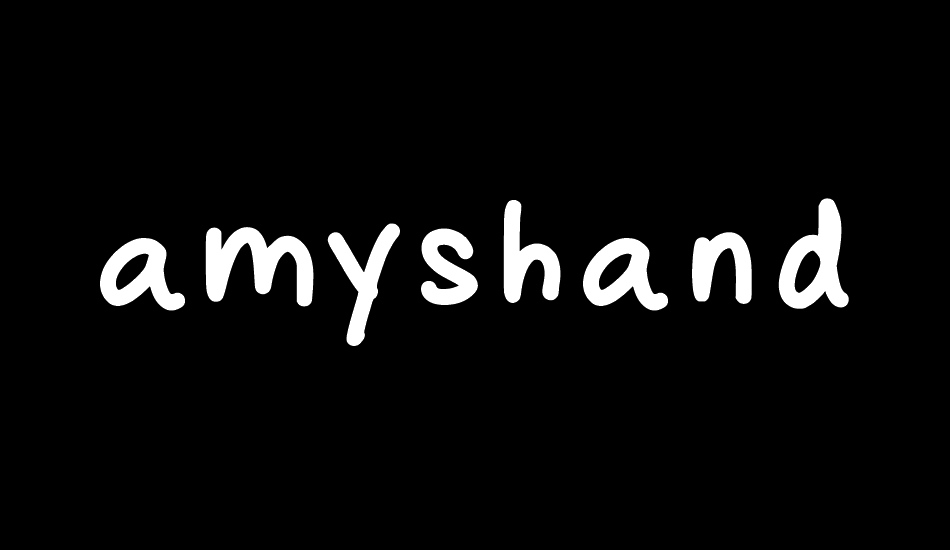 amyshandwriting font big