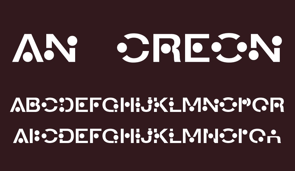 An Creon font