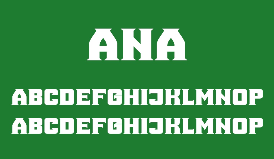 Ana font