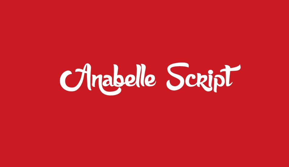 Anabelle Script font big