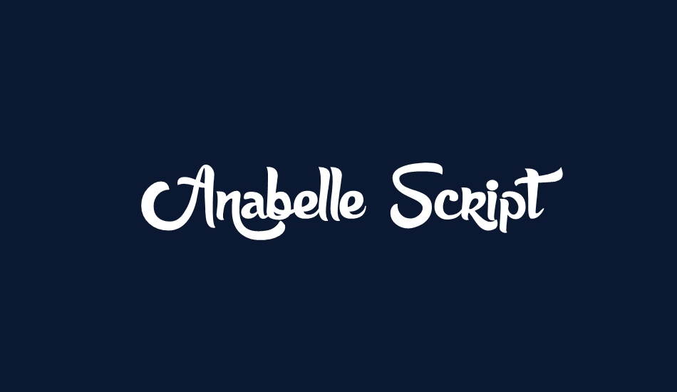 Anabelle Script font big