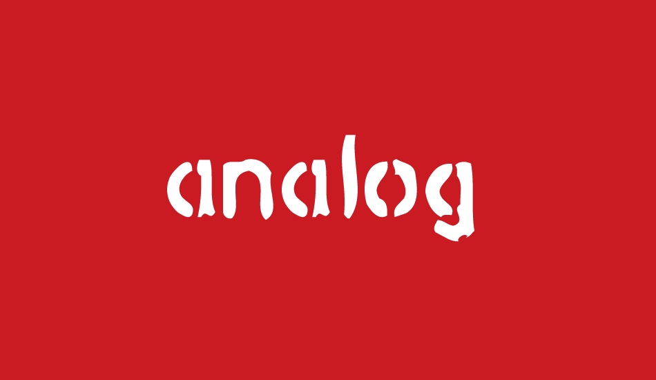 analog font big