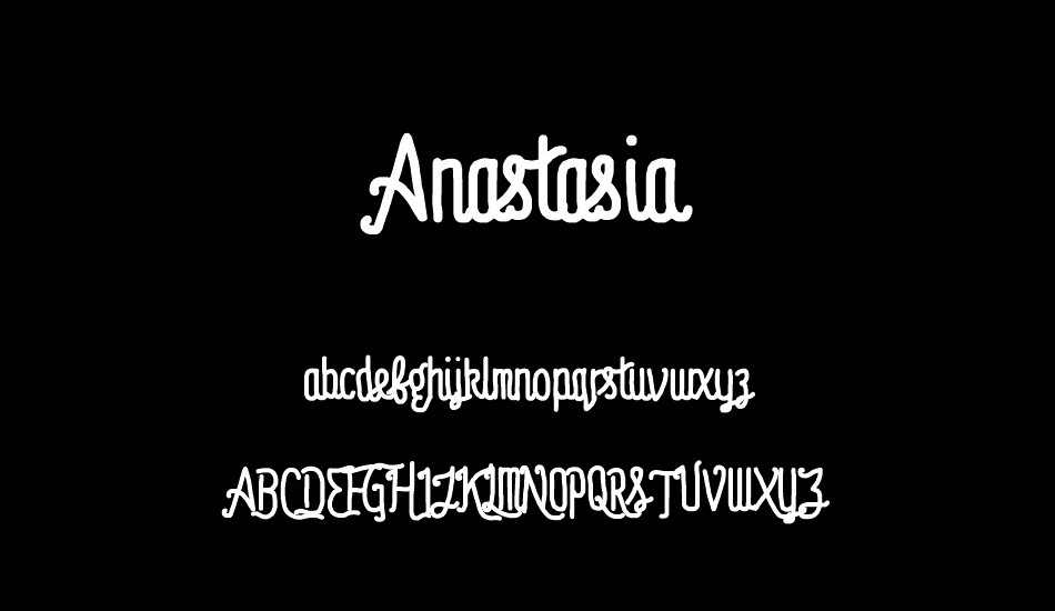 Anastasia font