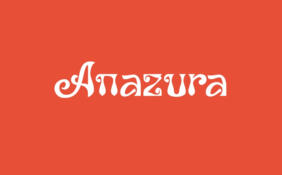 Anazura font big