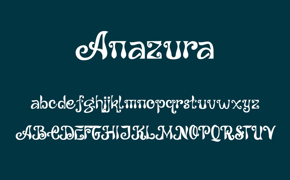 Anazura font