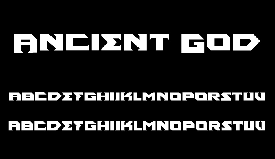 Ancient God font
