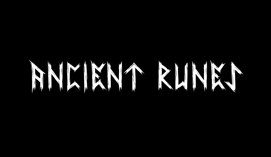 Ancient Runes font big