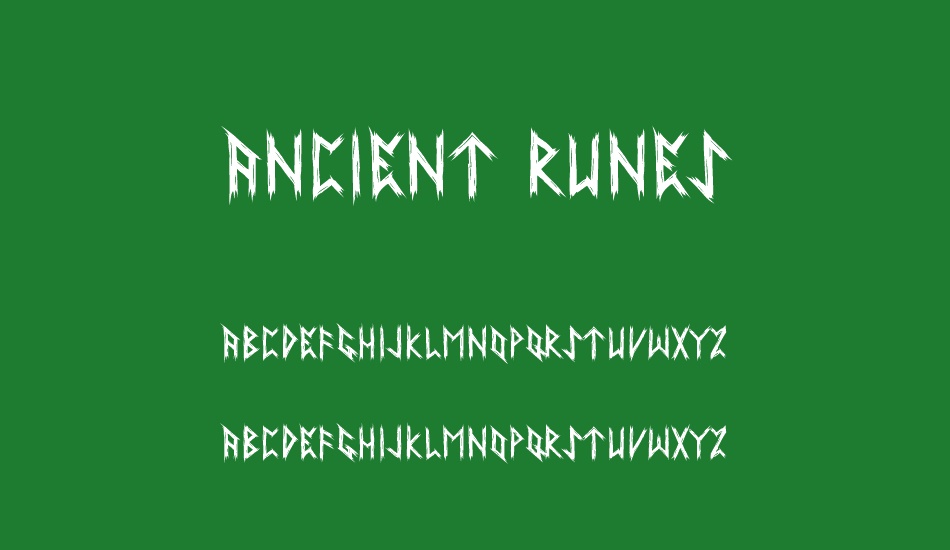 Ancient Runes font